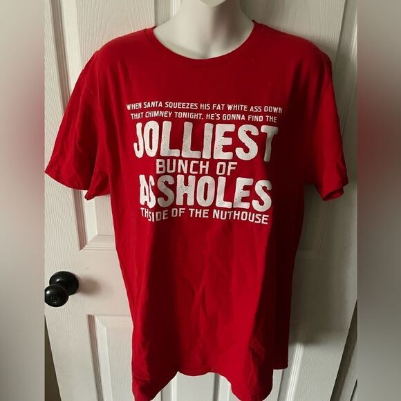 Women's Christmas vacation tee shirt jolliest bunch of a holes - Picture 1 of 4
